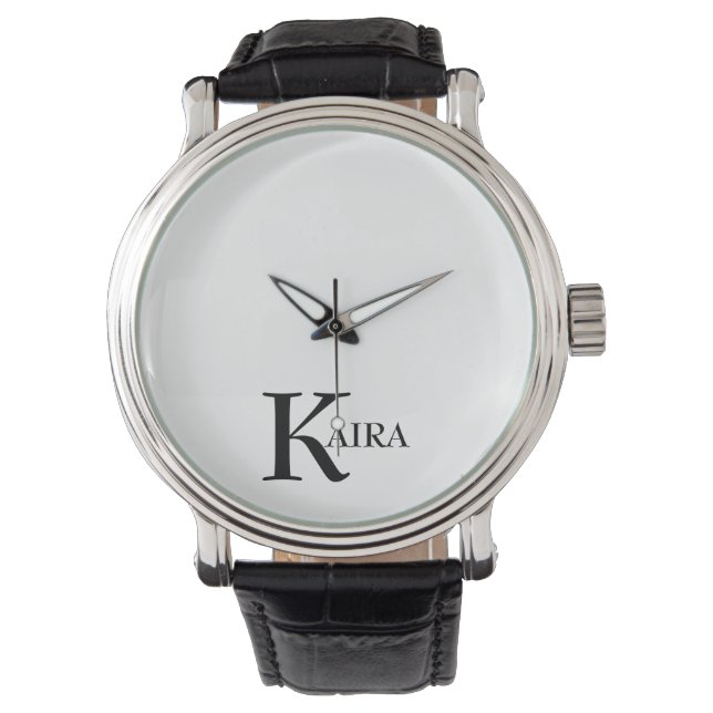 Reloj De Pulsera Hombres con nombre personalizado (Anverso)
