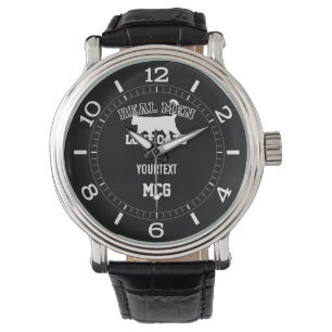 Reloj De Pulsera Hombres de verdad personalizados aman a los gatos