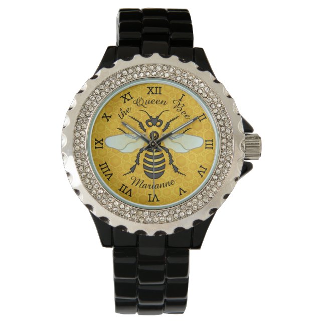 Reloj De Pulsera Honeybee Honeycomb Bee Bonito personalizada (Anverso)