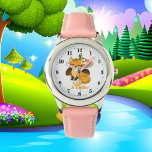 Reloj De Pulsera hongo amante de zorro lindo<br><div class="desc">hongo amante de los animales de zorro lindo</div>