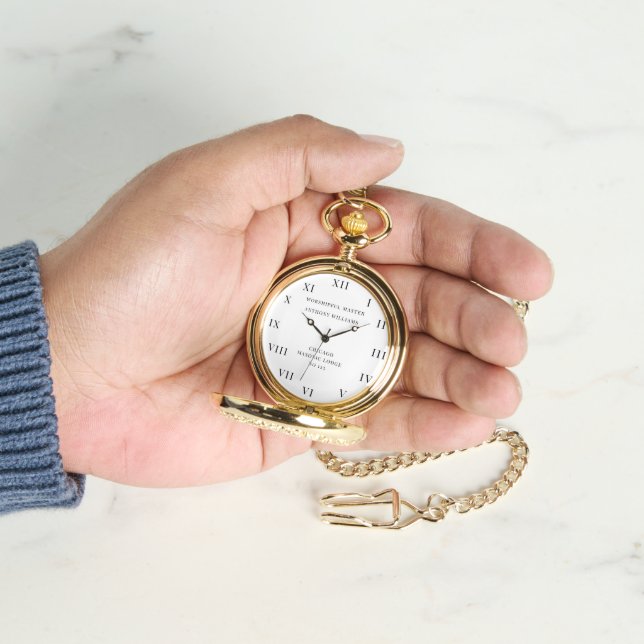 Reloj De Pulsera Honorable Master Freemason Masonic Lodge (Mano)