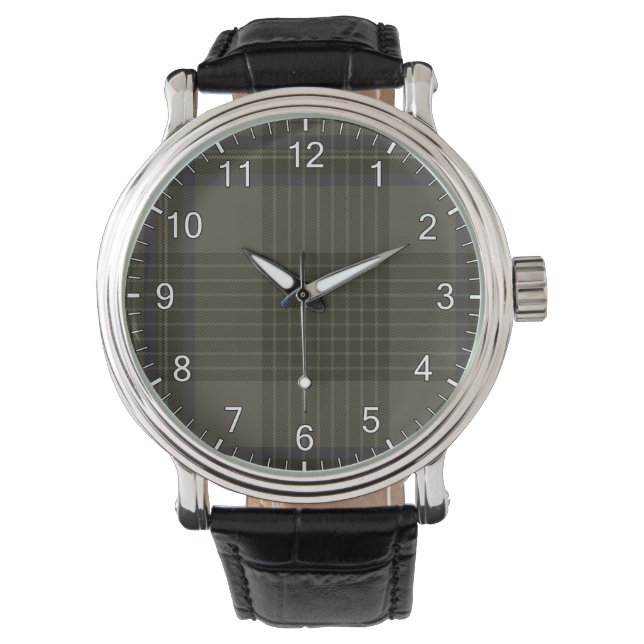 Reloj De Pulsera Hood Clan Tartan (Anverso)
