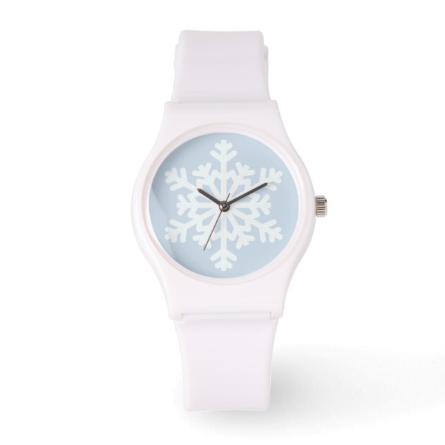 Reloj De Pulsera ¡Hora de invierno! Copo de nieve (Anverso)