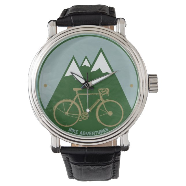 Reloj De Pulsera hora elegante de bicicleta de montaña (Anverso)