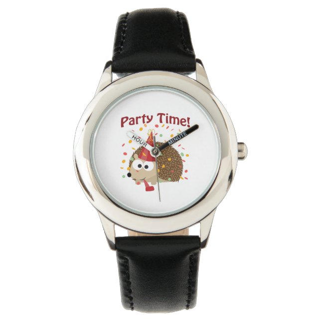 Reloj De Pulsera ¡Hora fiesta! Confetti Hedgehog (Anverso)