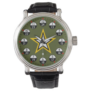 Reloj De Pulsera Hora militar 24 horas 