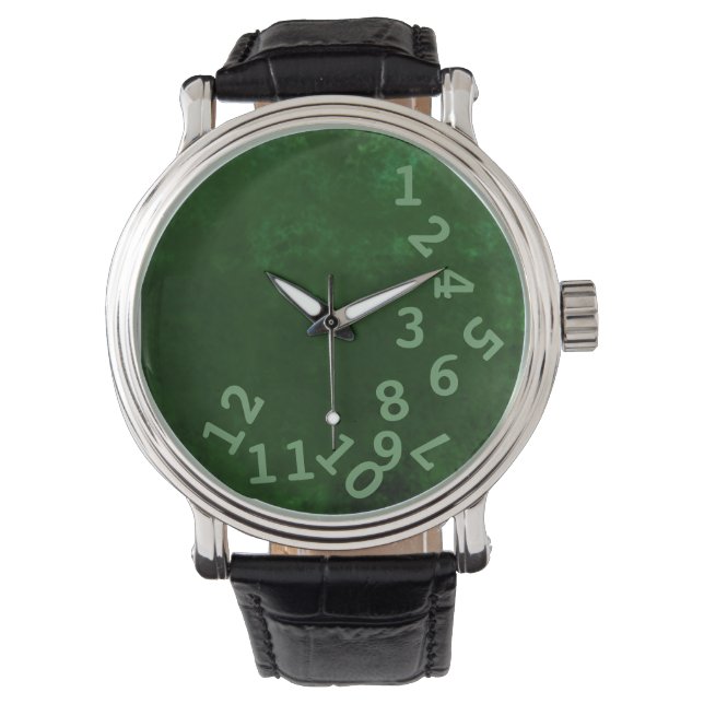 Reloj De Pulsera horas de locura verde (Anverso)