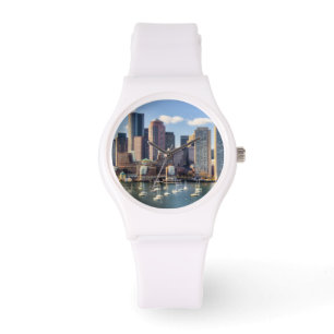 Reloj De Pulsera Horizonte de Boston de la costa