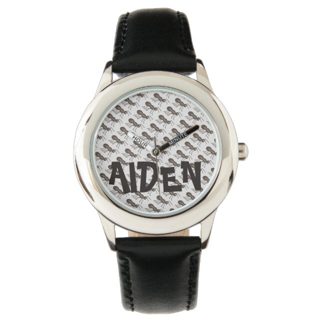 Reloj De Pulsera Hormigas personalizadas marchando Black Ant Insect (Anverso)