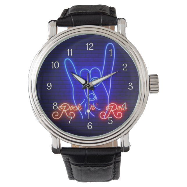Reloj De Pulsera Horns Up Rock 'n Roll (Anverso)