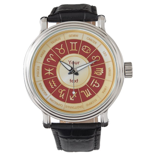 Reloj De Pulsera Horoscope Mandala Writwatch (Anverso)
