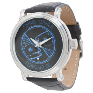 Reloj De Pulsera Horoscopio Zodiac Rótulo Pisos