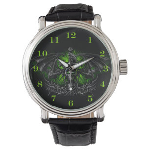 Reloj De Pulsera Horror gótico Gargoyle Skeleton Creature Bat Wings