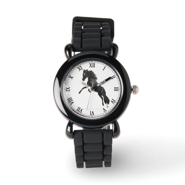 RELOJ DE PULSERA HORSE WARMBLOOD - BLACK JACK - DH (Anverso)