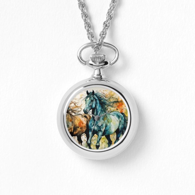 Reloj De Pulsera Horses in the Pasture (Anverso)