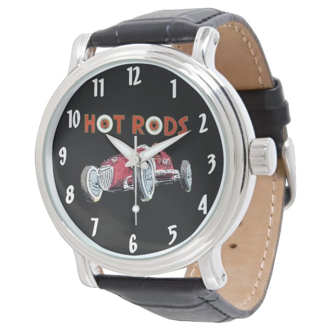 Reloj De Pulsera Hot Rods Vintage Race Car (Angular)