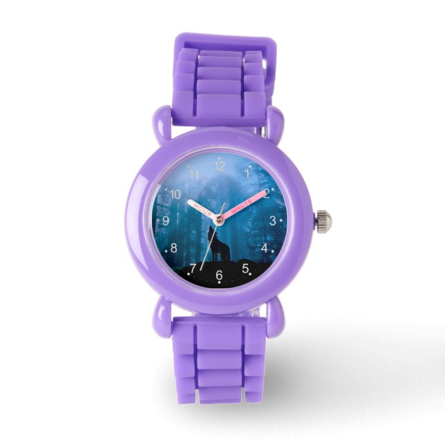 Reloj De Pulsera Howling Wolf en Wilderness (Anverso)