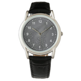 Reloj De Pulsera Howling Wolf Tribal Black Numbers