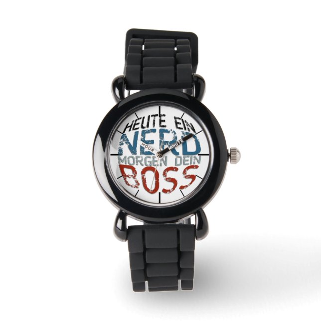 Reloj De Pulsera Hoy un nerd, mañana tu jefe (Anverso)