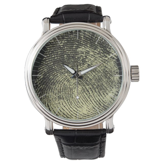 Reloj De Pulsera Huella digital de bucle invertido (Anverso)