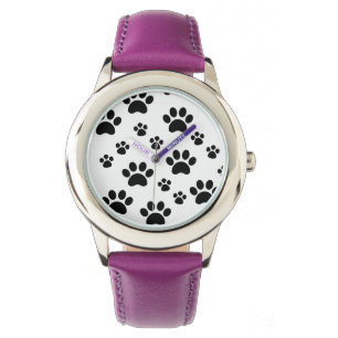 Reloj De Pulsera Huella negra y blanca