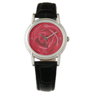 Reloj De Pulsera Huella rosa roja