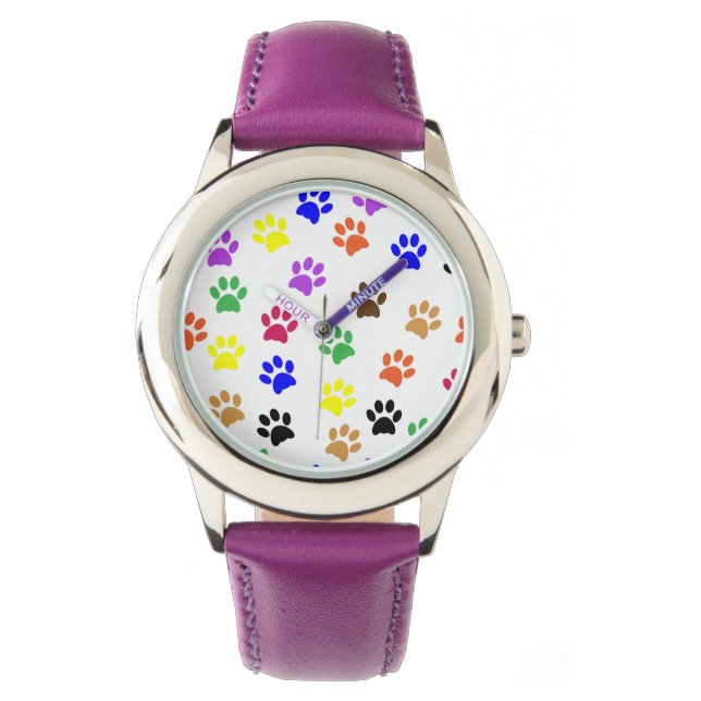 Reloj De Pulsera Huellas de colores (Anverso)