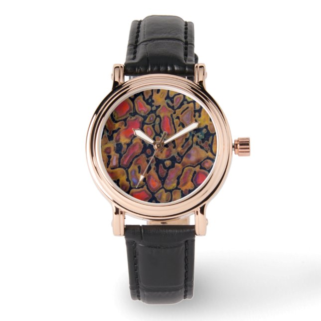 Reloj De Pulsera Hueso de Dinosaurio con Patrón (Anverso)