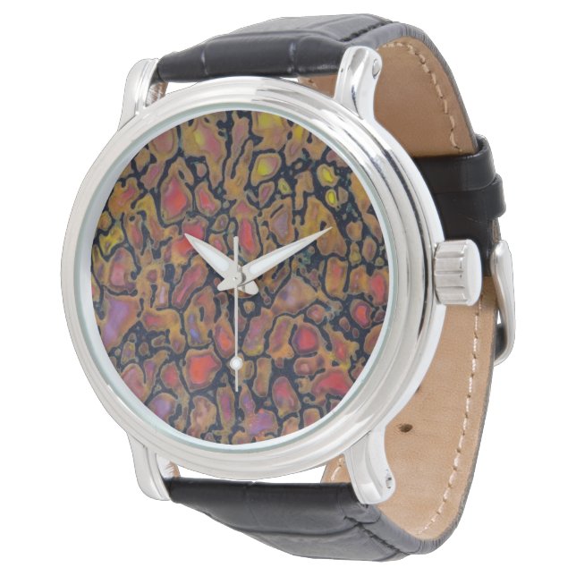 Reloj De Pulsera Hueso de Dinosaurio con Patrón (Angular)