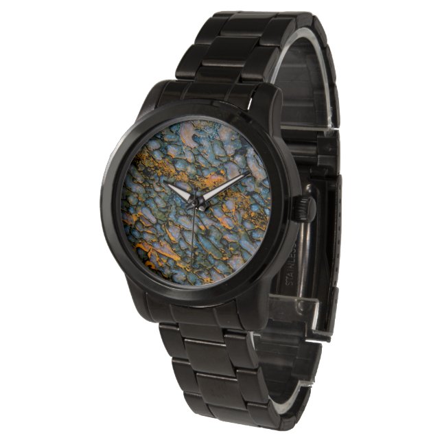 Reloj De Pulsera Hueso de dinosaurio Petrificado (Angular)