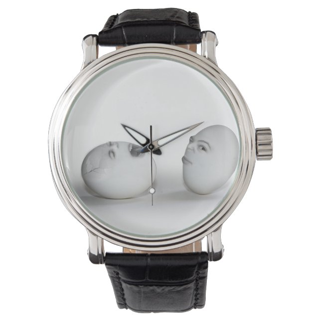 Reloj De Pulsera Huevo agrietado y un Wink (Anverso)
