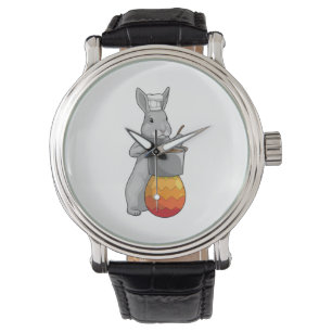 Reloj De Pulsera Huevo de Bunny Easter Easter Chef