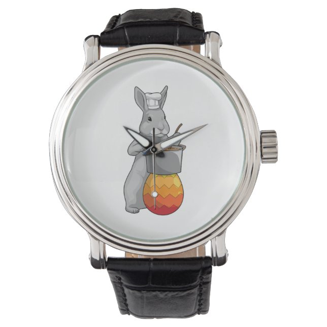 Reloj De Pulsera Huevo de Bunny Easter Easter Chef (Anverso)