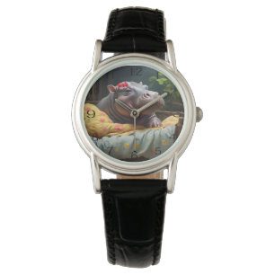 Reloj De Pulsera "Huggles de la mañana: El bebé Hippo se despierta 