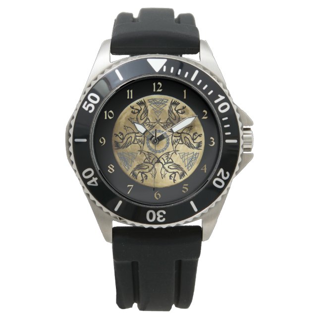 Reloj De Pulsera Huginn y Muninn (Anverso)