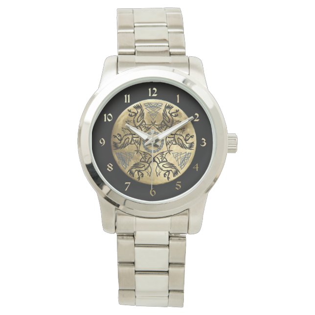 Reloj De Pulsera Huginn y Muninn (Anverso)
