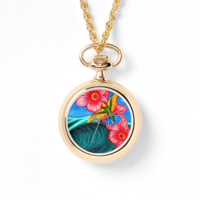 Reloj De Pulsera Hummingbird Ocean (Anverso)