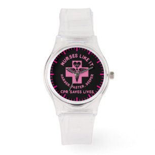 Reloj De Pulsera Humor de enfermera - CPR Salva vidas - Novedad div