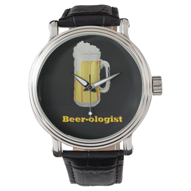 Reloj De Pulsera humor de la cerveza (Anverso)
