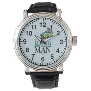 Reloj De Pulsera Humor de pesca de BASS MAN para él