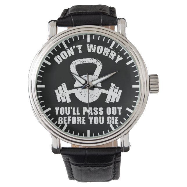 Reloj De Pulsera Humor WOD - Pase Antes De Morir. Graciosidad (Anverso)