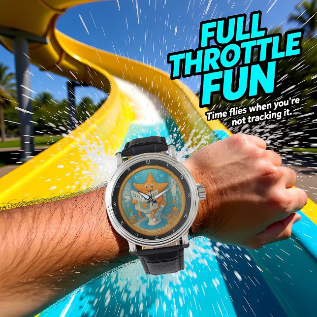 Reloj De Pulsera Humorous Starfish Bathroom Clock (Subido por el creador)