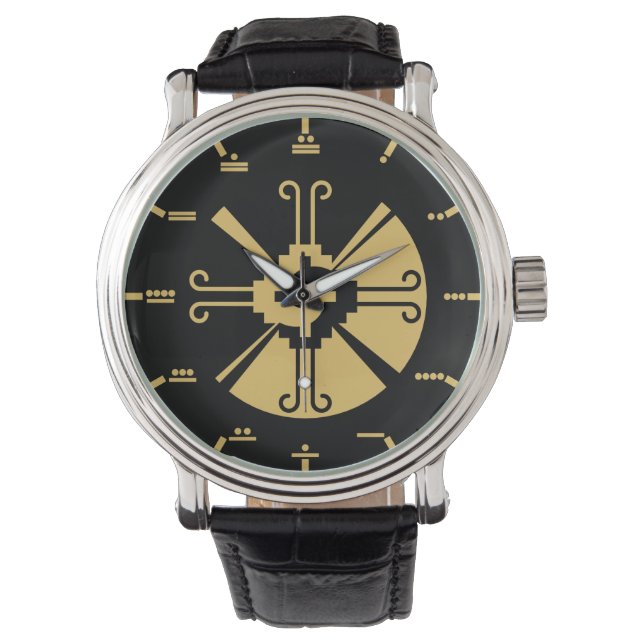 Reloj De Pulsera Hunab Ku - Números mayas (Anverso)
