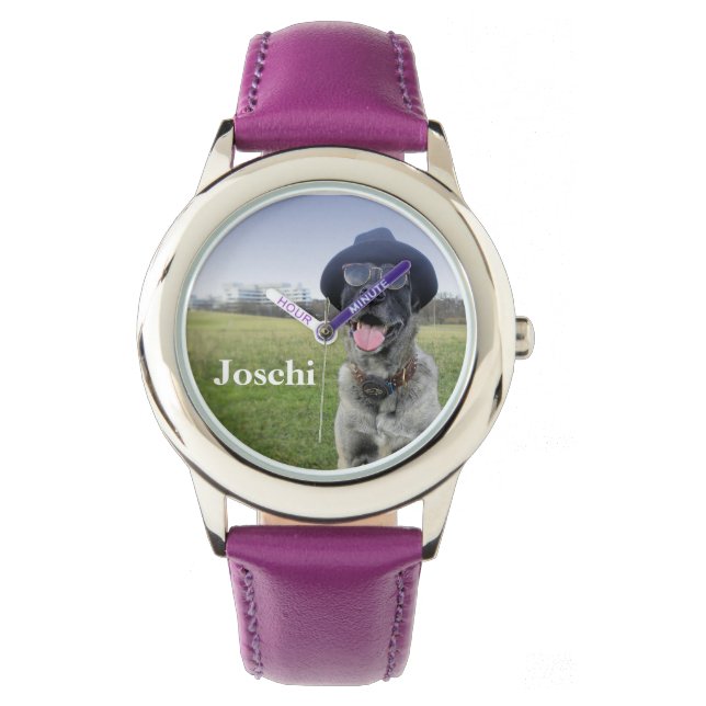 Reloj De Pulsera hund con sonnenbrille y hut (Anverso)