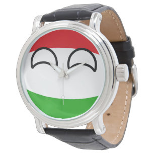 Reloj De Pulsera Hungría Geeky que tiende divertida Countryball