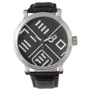 Reloj De Pulsera Hunminjeongeo - Arte caligráfico coreano"