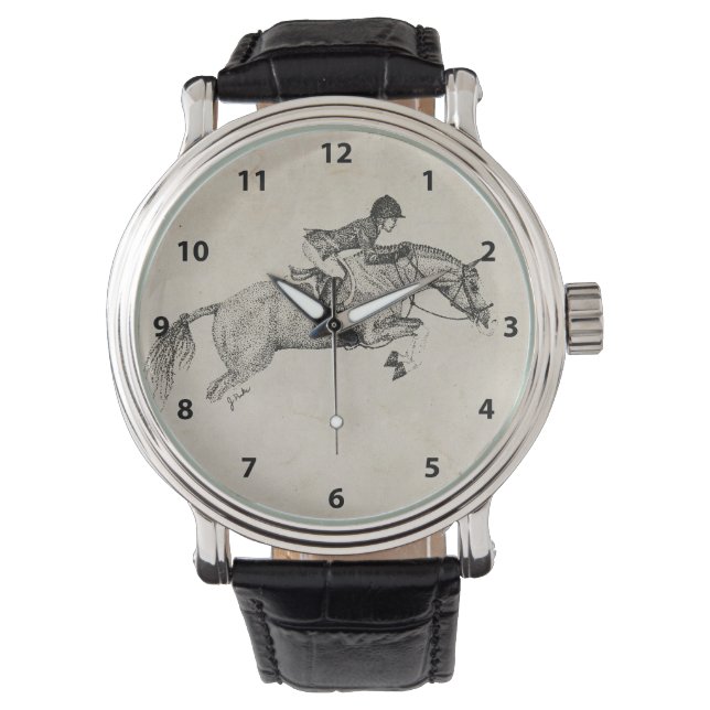 Reloj De Pulsera Hunter Pony Pointillism (Anverso)