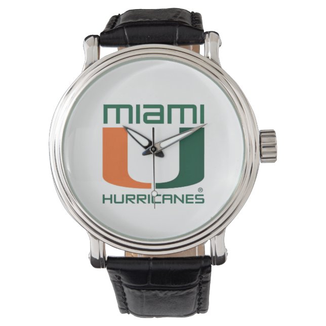 Reloj De Pulsera Huracanes de Miami (Anverso)