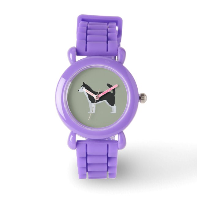 Reloj De Pulsera Husky Siberian (Anverso)