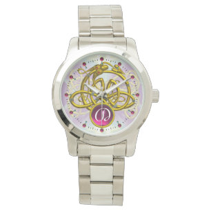 RELOJ DE PULSERA HYPER DRAGON / CONOCIMIENTOS CELTICOS ORO GEMSTONE